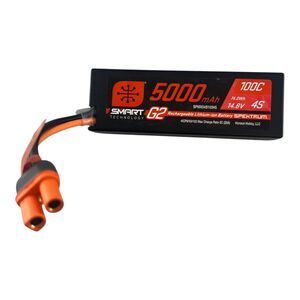 Spektrum Accessories 5000mAh 4S 14.8V Smart G2 LiPo 100C IC5 SPMX54S100H5